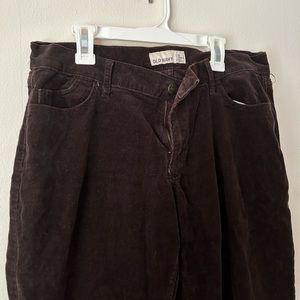 Flare Brown Corduroy Pants